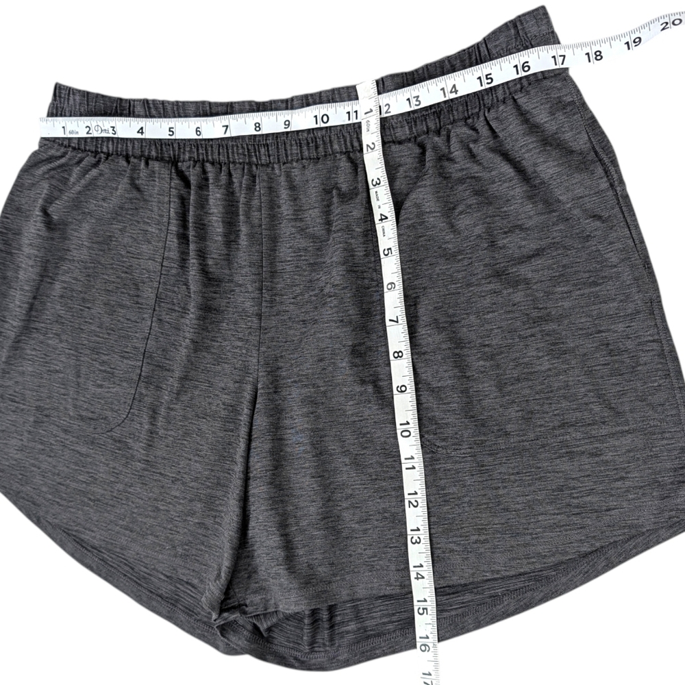 All In Motion Athletic Shorts Womens Large Gray Pockets Workout Sleep Stretchy - Picture 7 of 7